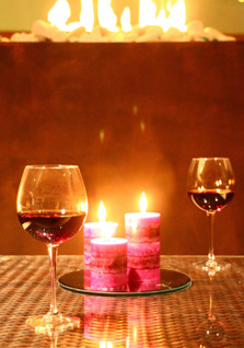 verres de vin sur une table